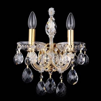 Бра Crystal Lux ISABEL AP2 GOLD/TRANSPARENT 2080/402