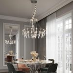 6699/51L CLASSIC ODL_EX25 81 Люстра хром/металл/хрусталь IP20 LED 51W 4000K FLAMENCO