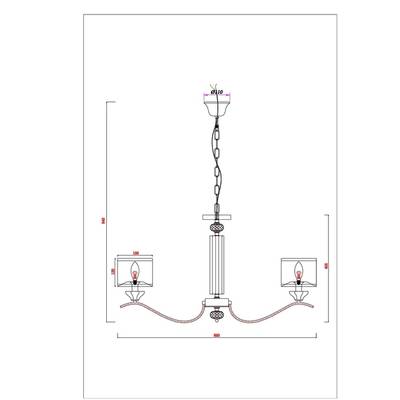 Подвесная люстра Arte Lamp ALHENA A4091LM-8CC, 8хE14