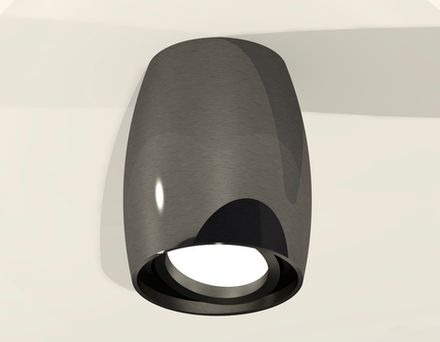 Комплект накладного поворотного светильника XS1123002 DCH/PBK черный хром/черный полированный MR16 GU5.3 (C1123, N7002)