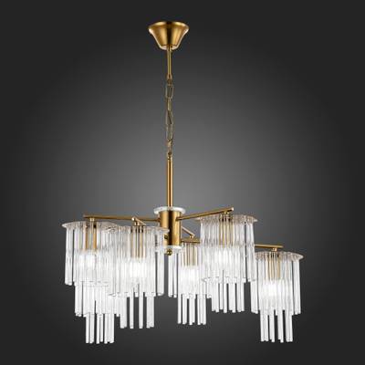 SLE1122-303-06 Люстра подвесная Латунь/Прозрачный E14 6*40W