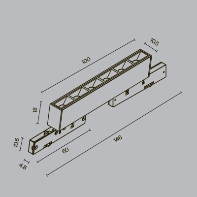 Трековый светильник Точки / Points Levity 2700К 5Вт 30°, TR193-1-5W2.7K-M-B. TM Maytoni