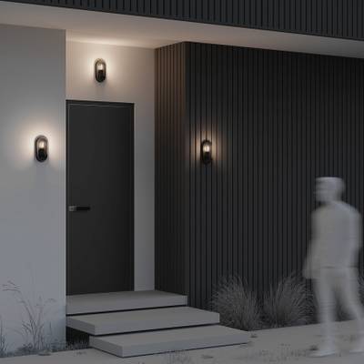 Настенный светильник (бра) Candle E27x1, IP65, O449WL-01GF. TM Maytoni