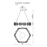 Люстра подвесная Pianta FL1170-5P, LED