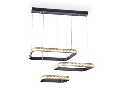 Потолочный светодиодный светильник с пультом FA6166 BK черный 131W 720*500*900 (ПДУ РАДИО 2.4)