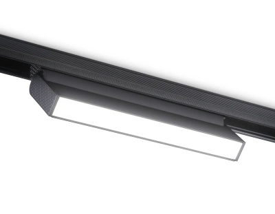 Светильник светодиодный трековый для шинопровода Magnetic GL4062 BK черный IP20 12W 4200K 48V 223*22*105