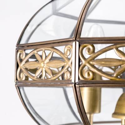 Citilux Гера-2 CL444230 Люстра подвесная витражная Бронза
