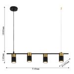 Подвесная люстра Topper 2825-4P. ТМ Favourite