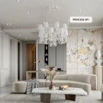 Светильник подвесной Crystal Lux PRINCESS SP1 2760/201