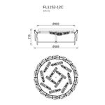 Люстра потолочная Infinita FL1152-12C, E14х12