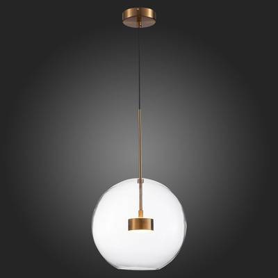 SL1133.223.01 Светильник подвесной ST-Luce Латунь/Прозрачный LED 1*14W 3000K