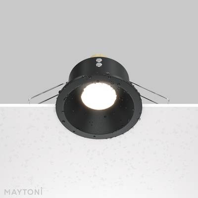 Встраиваемый светильник Зум / Zoom 1*GU10 10 Вт IP65, DL032-2-01B. TM Maytoni