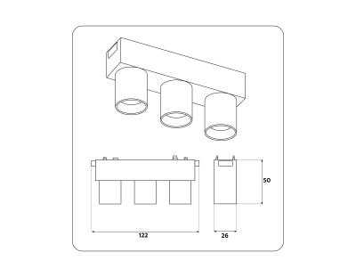 Светильник светодиодный трековый для шинопровода Magnetic Ultra Slim GV1503/3 WH белый IP20 6W 4200K 48V 24° 122*26*55