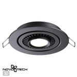 358816 SPOT NT21 278 черный Светильник встраиваемый светодиодный IP20 LED 9W 770Лм 4000K 220V GESSO
