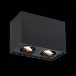 ST109.407.02 Светильник потолочный Мат. черный GU10 2*50W  L181xW100xH123 220V Без ламп