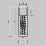 Настенный светильник (бра) Golthic 3000К 23Вт MOD474WL-L20B3K. TM Maytoni