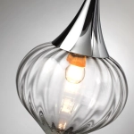 4949/1 PENDANT ODL22 401 хром/прозрачный/стекло Подвес E14 1*40W KESTA