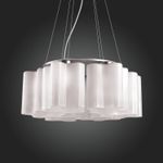 SL117.503.06 Люстра подвесная ST-Luce Серебристый/Белый с полосками E27 6*60W