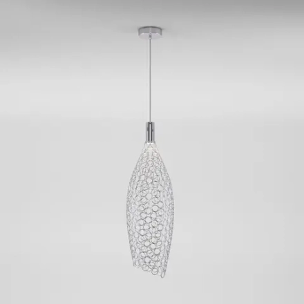 Подвесной светодиодный светильник с металлическим плафоном 90352/1 хром, LED