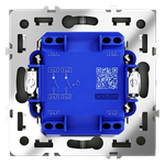 VLS020608 Выключатель с самовозвратом встраиваемый VOLTUM S70 двухклавишный 10А, (черный матовый) (ТМ Maytoni)