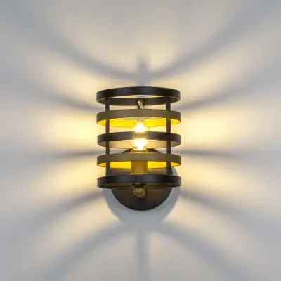 735610 Бра EPSILON 1х40W E14 ЧЕРНЫЙ/ЗОЛОТО Lightstar