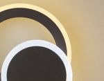 Настенный светодиодный светильник с выключателем FA561 CF/S кофе/песок LED 3000K/6400K 24W 200*200*60