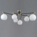 IL0638-6CSQ-24 AB BK LIBRA светильник потолочный ILLUMICO, E27х6