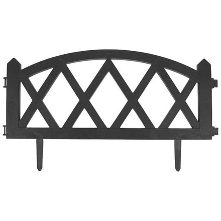Забор декоративный "MODERN" графит (4 секции)