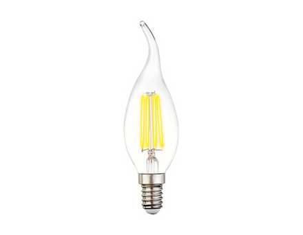 Светодиодная лампа Filament LED C37L-F 6W E14 3000K (60W)
