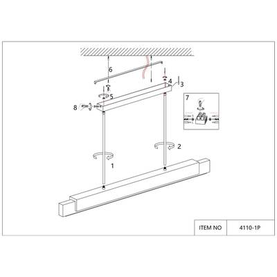 Подвесная люстра Magestic 4110-1P. ТМ Favourite