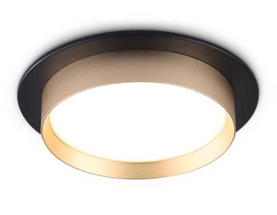 Светильник встраиваемый TN5228 BK/GD черный/золото GX53 max 12W D110*35