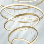 736483 Люстра ROTONDA 293W LED 8471LM 120G ЗОЛОТО 3000K