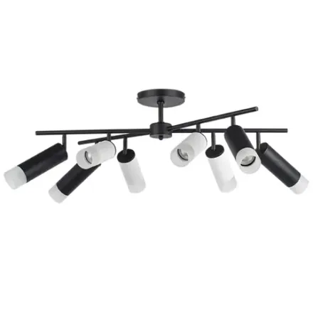 LR7283648741 Люстра RULLO 8х50W GU10 ЧЕРНЫЙ/БЕЛЫЙ (571728+214436-4+214487-4+202431-8)