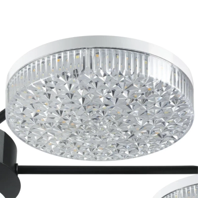 8236/7CL LEDIO LN25 000 черный, металл/акрил Люстра потолочная с ПДУ LED 90W 3000-6000К 220V DIDANA