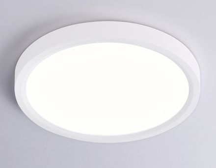 Светильник светодиодный ультратонкий FZ1901 WH белый IP54 13W 3000K-6500K CCT-переключатель D230*25 (Без ПДУ)