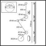7115/30WL HIGHTECH ODL26 Настенный светильник  черный/бронза/металл IP20 LED 30W 1350Лм 3000K 220-240V GALAXY (ВМЕСТО 4211/38WL)