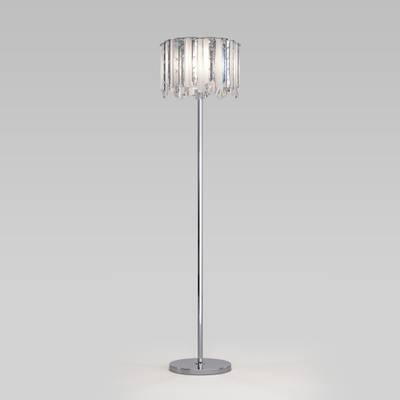 Напольный светильник с хрусталем 109011 хром