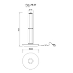 Настольная лампа Instante Chrome FL1178-2T, LED