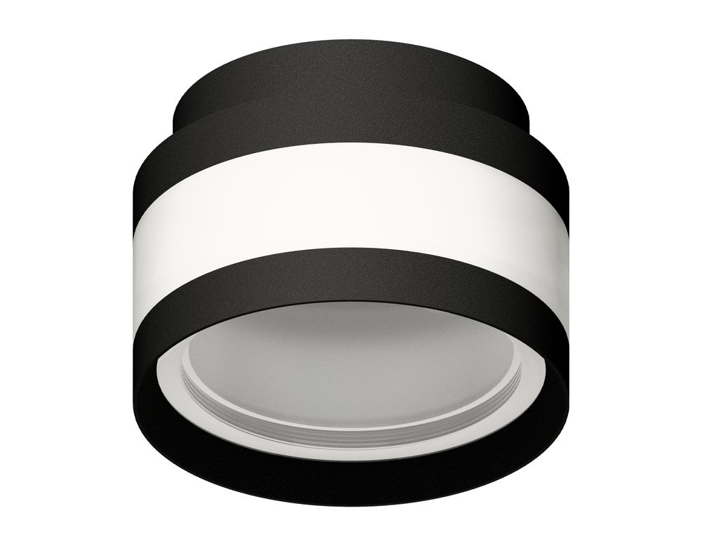 Корпус светильника накладной C8420 SBK/CL черный песок/прозрачный D110*H70mm GX53