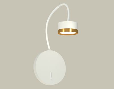 Комплект настенного светильника с выключателем XB9595152 SWH/PYG белый песок/золото желтое полированное GX53 (C9595, N8124)