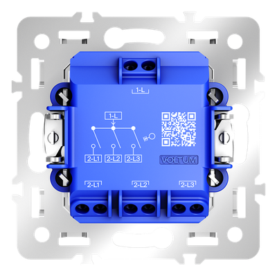 VLS0301M Механизм выключателя трехклавишного 10А, S70. (ТМ Maytoni)