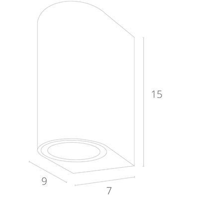 Фасадный светильник Arte Lamp COMPASS A3102AL-2BK, 2хGU10