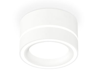 Комплект накладного светильника с акрилом XS8101018 SWH/FR белый песок/белый матовый GX53 (C8101, N8433)