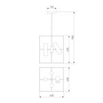 Потолочный светильник 70142/8 хром, GU10х8