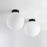 812027 Люстра GLOBO 1х40W E14 matt black/white Lightstar