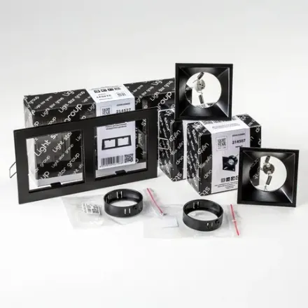 D5270707BMOD Светильник DOMINO QUADRO под LED модуль/лампу МR16 (214527+214507+214507+214007+214007)