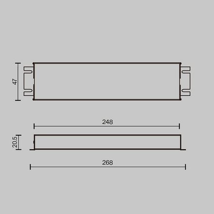 Источник напряжения TRIAC 24В 100Вт IP67, 734002. TM Maytoni