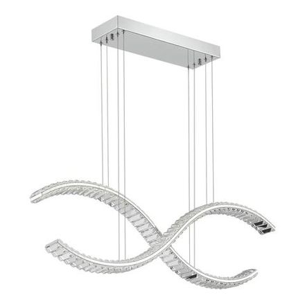SL6206.103.44 Светильник подвесной ST-Luce Хром/Прозрачный LED 1*44W 3000K