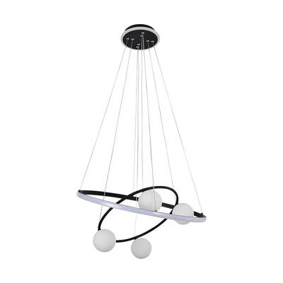 Подвесная люстра Orbium 4183-6P, 4*G9LED*10W+ LED*70W + LED*20W, 4050LM, 3000-6000K. ТМ F-Promo