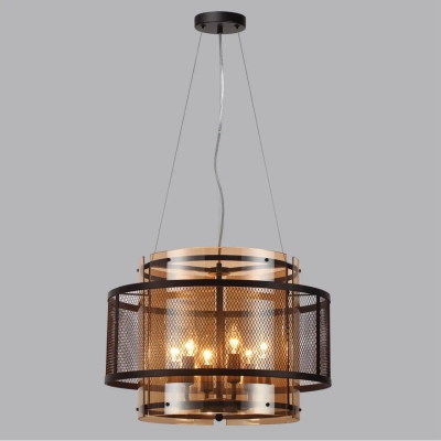 8007/6 MODERNI LN26 296 черный/черный, золотой металл/металл, стекло Люстра подвесная Е14 6*40W 220V ZARINA